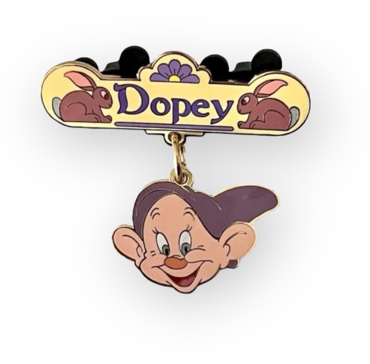 Rare Disney Auctions Pendant DOPEY Dangle Pin LE 500 Snow White