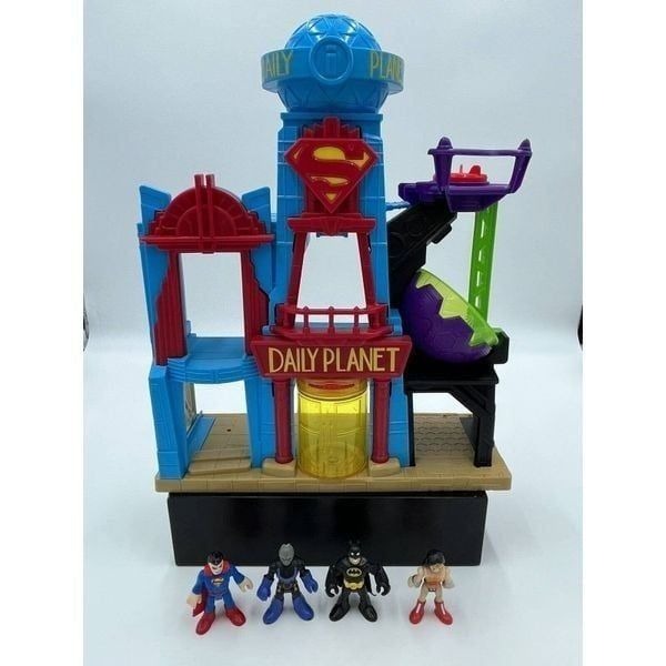 Imaginext Daily Planet Play Set Superman Building 2015 Mattel DC Comics Batman