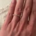 The Fainted Heart Rose Gold Bezel Ring Size 7