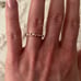 The Fainted Heart Rose Gold Bezel Ring Size 7