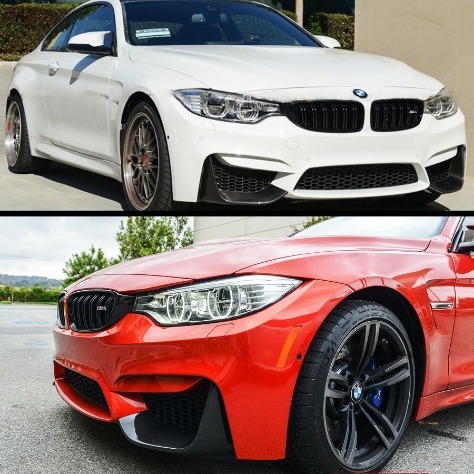New 2015-2019 BMW F80 M3 &BMW F82 F83 M4 Real Carbon Fiber FRONT BUMPER SPLITTER