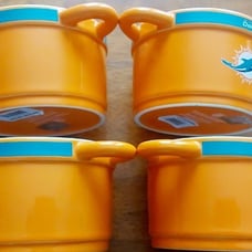 NFL, Miami Dolphins Game Time Ceramic Chilli Bowls. 4 Piece