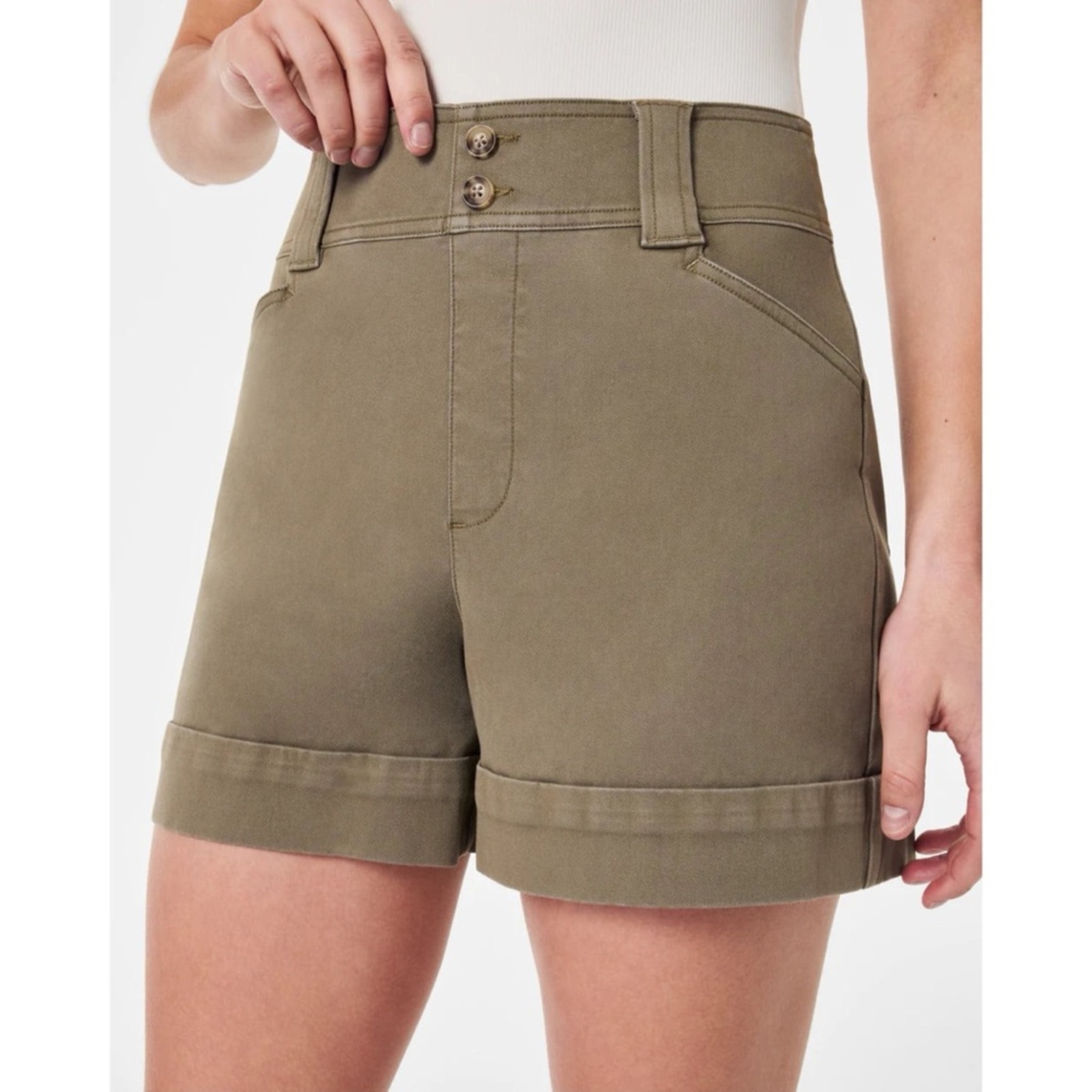 Spanx Stretch Twill Trouser Shorts