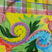 Mann Made In Italy Colorful Hand Painted Large Serving Plate Stamped Signed