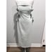 ZARA NEW WOMAN FITTED STRAPLESS MIDI DRESS WITH SATIN BOWS SEA GREEN SIZE MEDIUM