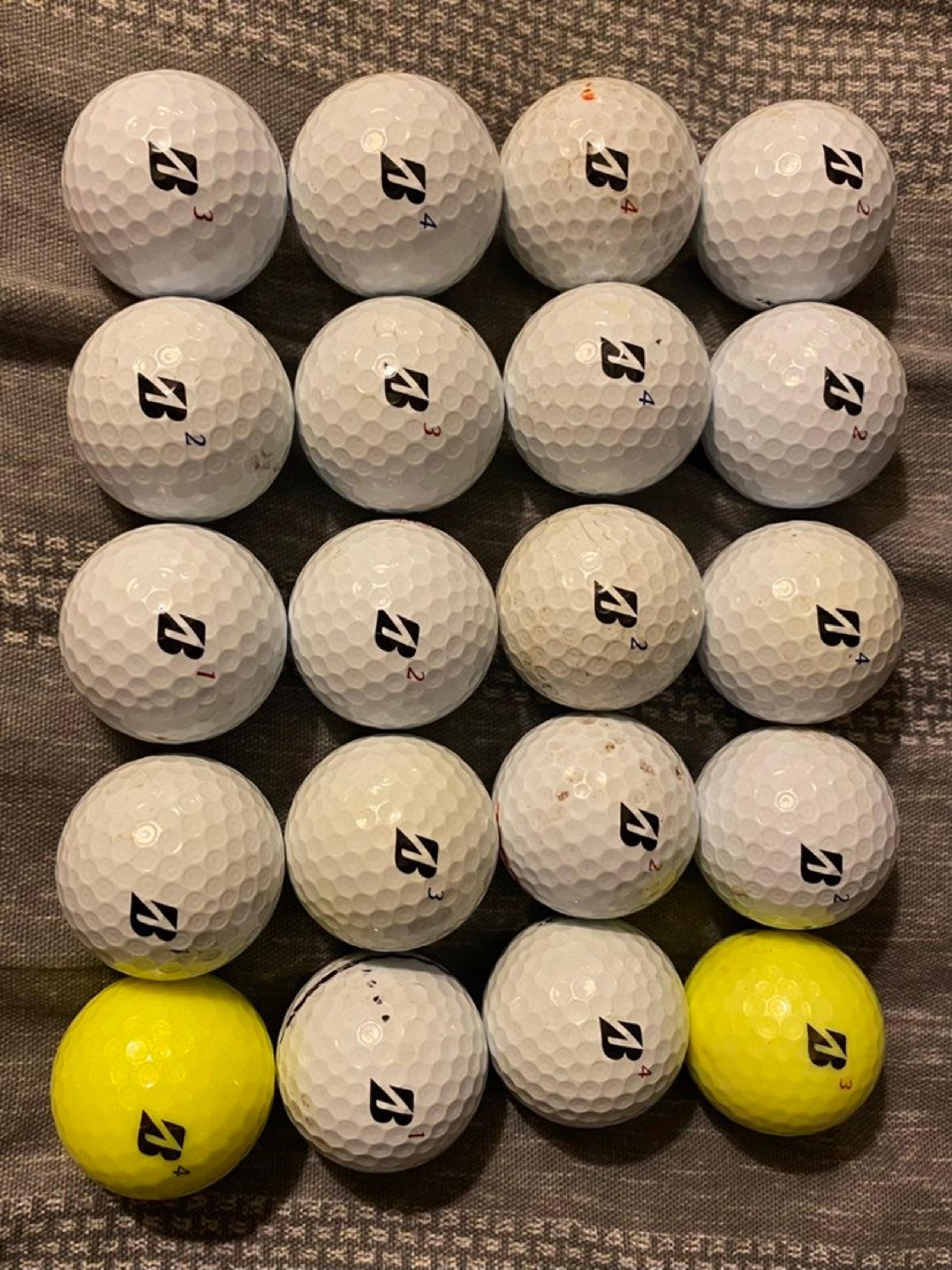 20 Bridgestone Golf Balls Tour B XS/Tour B RX