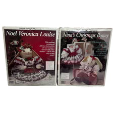 VTG 90-91 Daisy Kingdom Nina's Christmas Bunny Noel Veronica Louise Doll Sew Kit