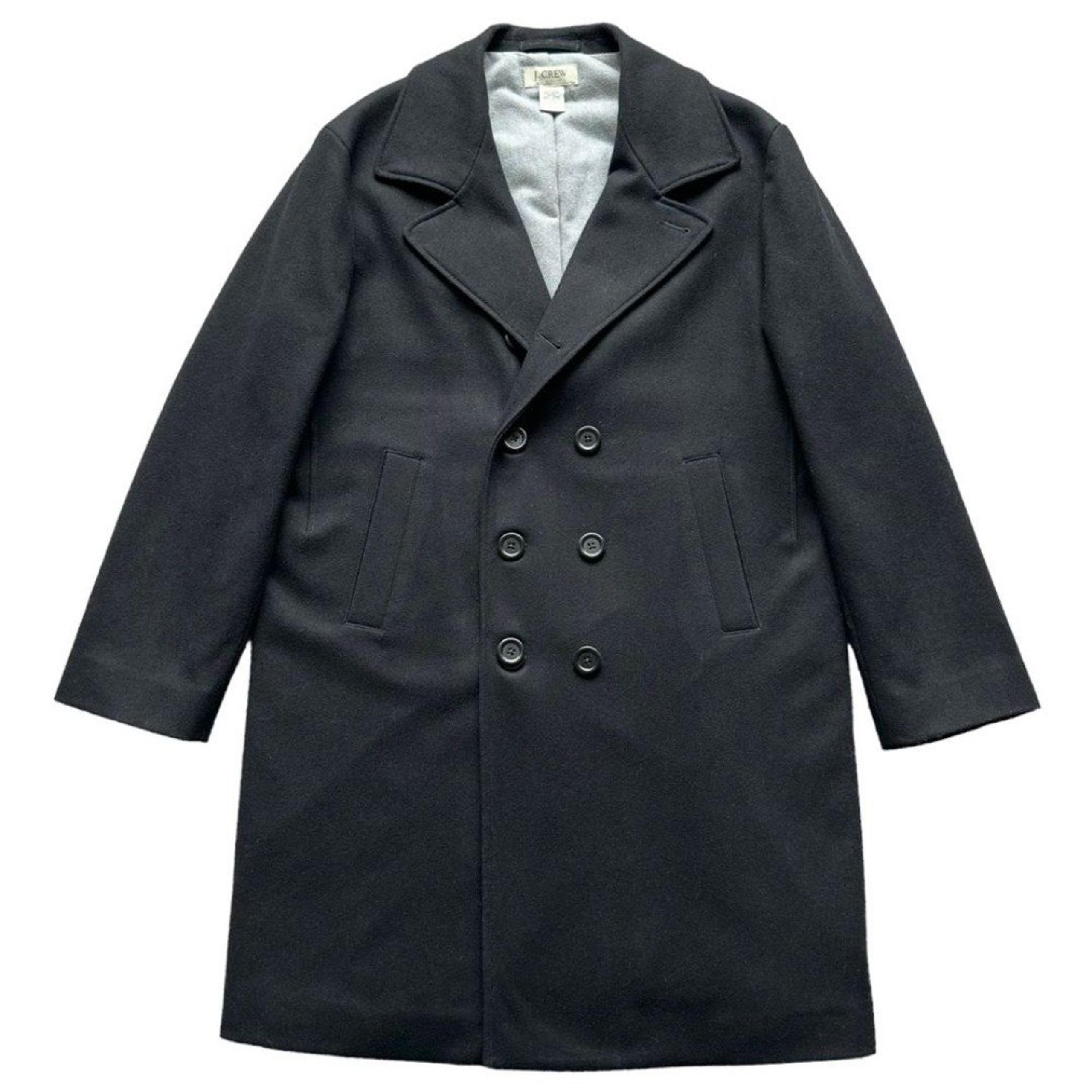 J. Crew Men's Black Wool Double Breasted Jacket