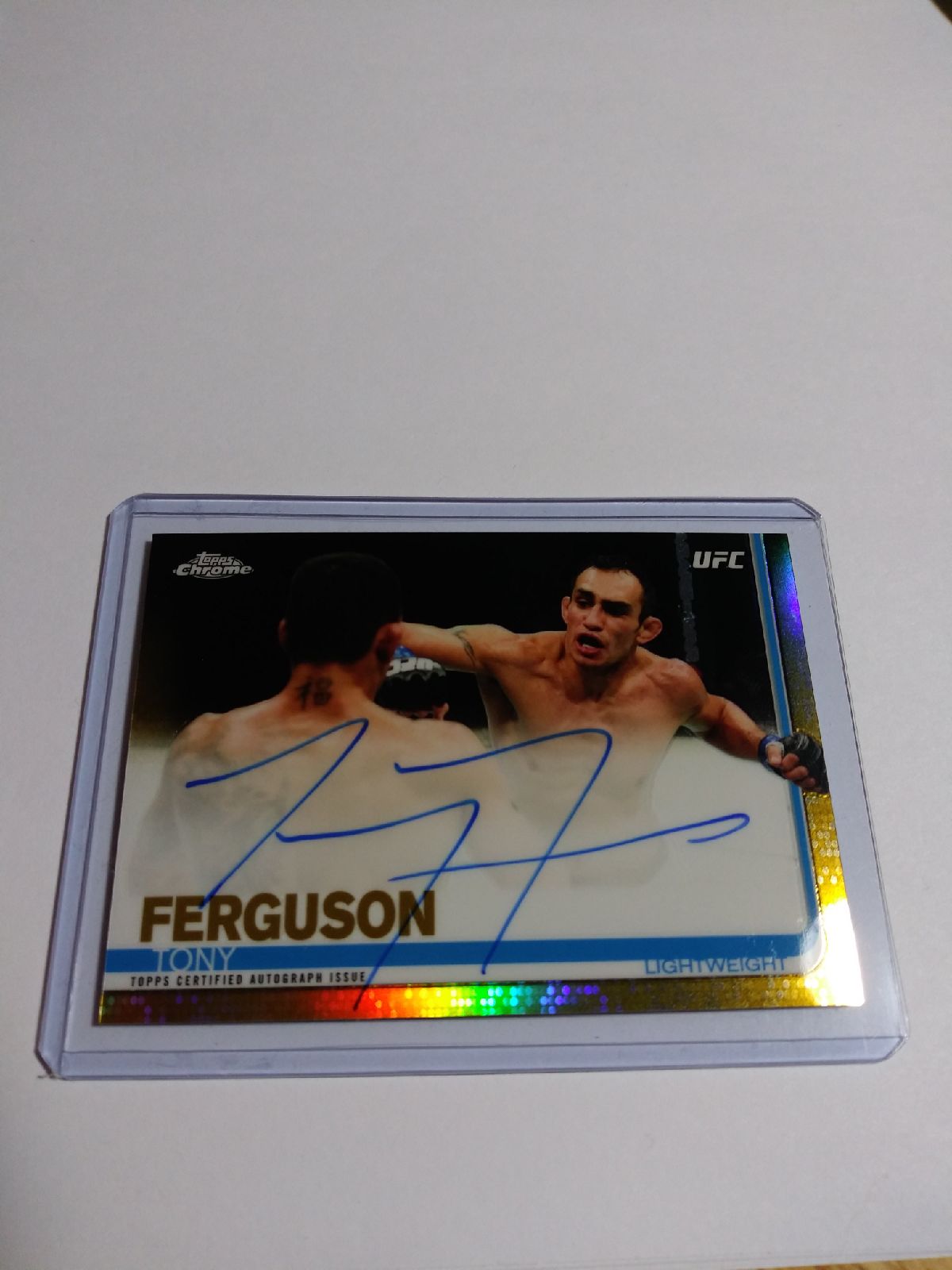2019 Topps UFC Tony Ferguson GOLD Auto
