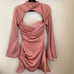 HOUSE OF CB Toira Satin Corset Mini dress in Rose pink size M