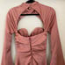 HOUSE OF CB Toira Satin Corset Mini dress in Rose pink size M