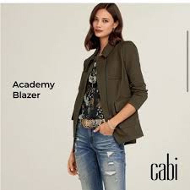#3- EUC Cabi Academy Blaze- Olive Green and Chocolate-mixed color Size:M Ret199
