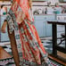Carnelian Coast KIMONO bath / beach / bedside lounge wrap • robe • cover-up