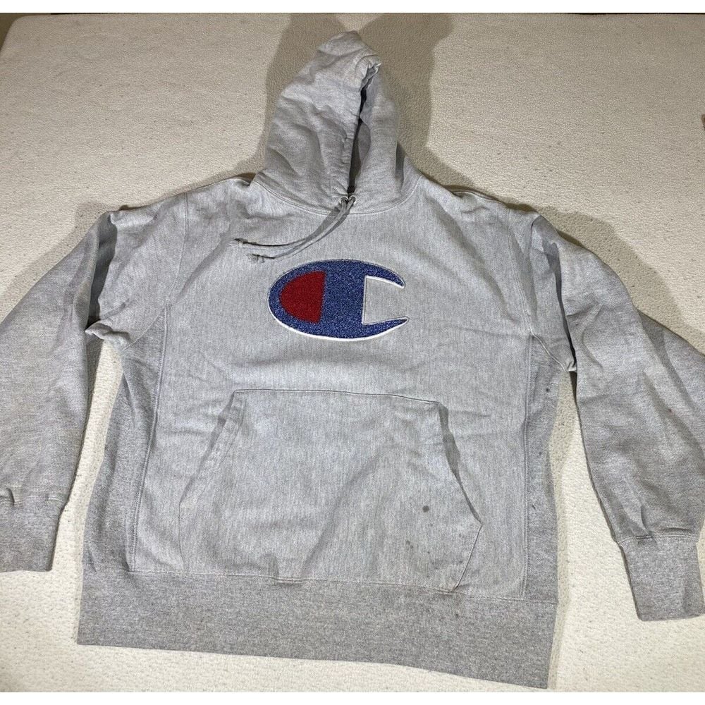 vintage 90s champion reverse weave Gray hoodie large Carpet