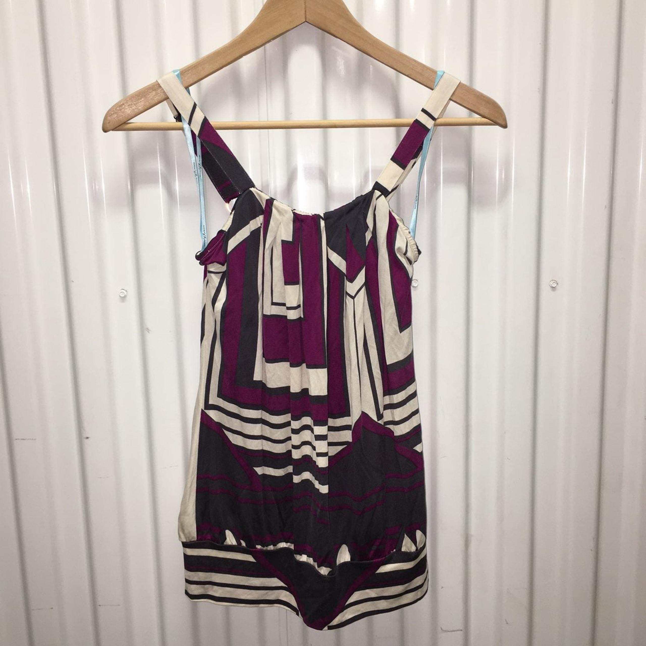 Marciano Top Cami Purple Grey Off White