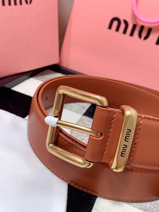Miu Miu Leather Belt | Black | FARFETCH