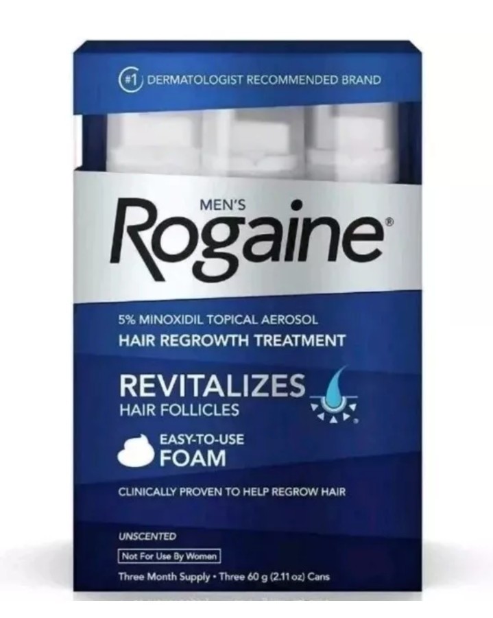Men's Rogaine Foam 3-month supply Expiration Date 2026 !!