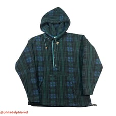 Vintage 1990's L.L. Bean Freeport Maine hooded fleece sweater jacket women's Med