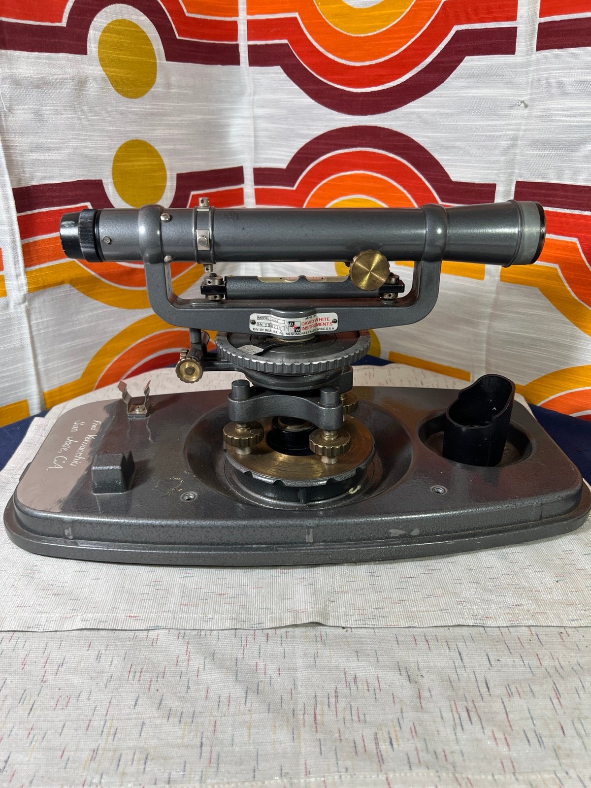Vintage David White Surveyor’s Transit Model 8114
