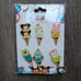 Disney Hong Kong Disneyland Tsum Tsum Ice Cream Scoop Booster Pin Set