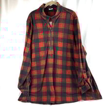 John mark red black sweater 2X