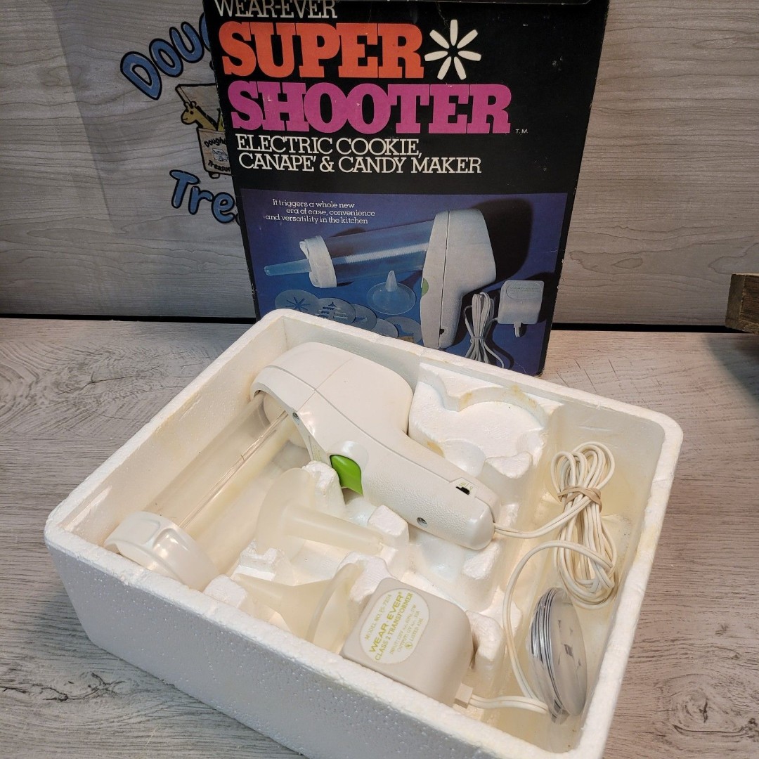 WearEver Super Shooter Electric Cookie Canape Candy Maker 70001 Vintage COMPLETE