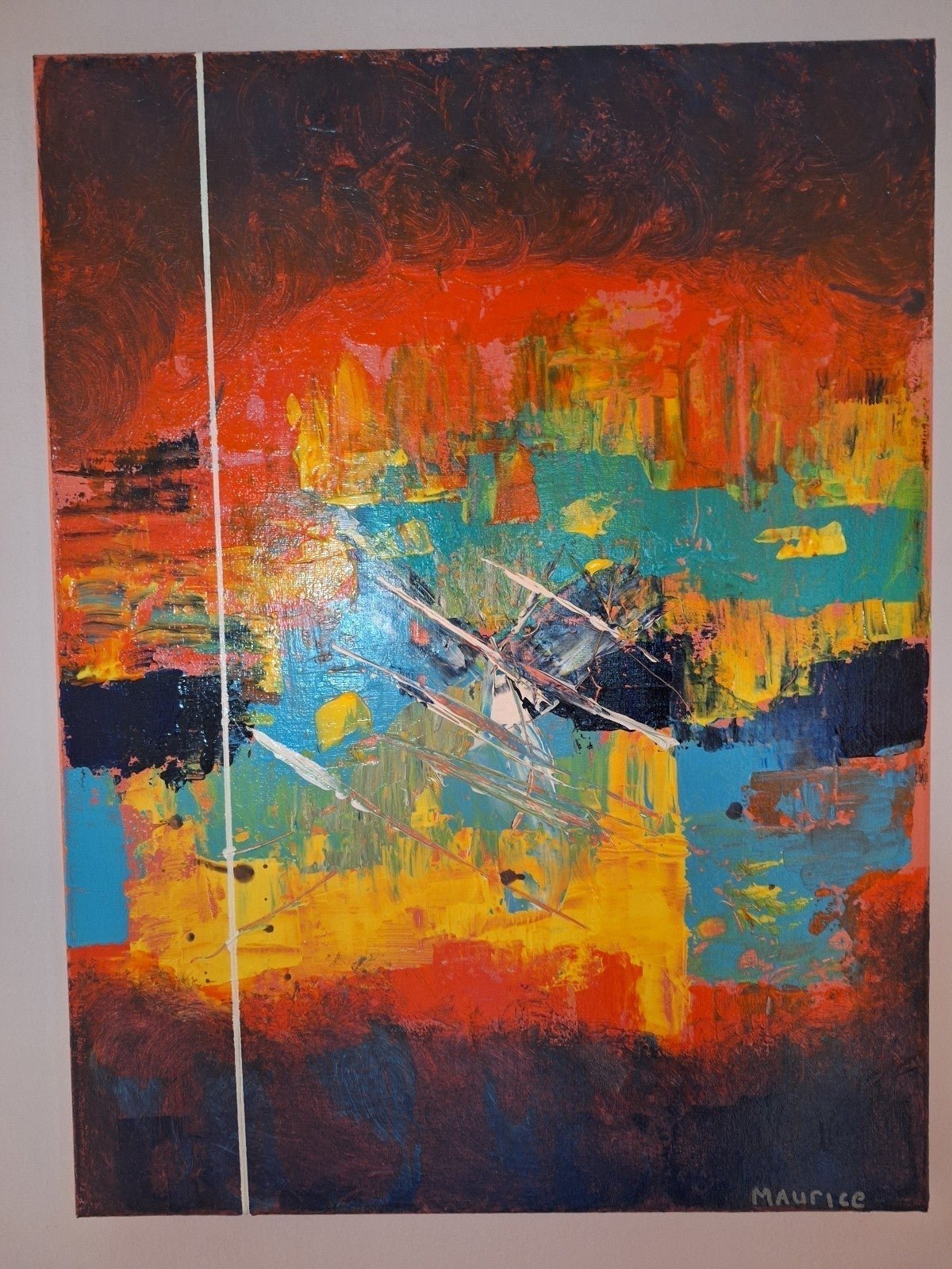 ABSTRACT PAINTING ON CANVAS 18×24
