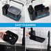 Hand and Dish Soap Dispenser Set with Tray Black