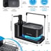 Hand and Dish Soap Dispenser Set with Tray Black
