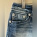 Miss Me JW5416H Embroidered and Studded Western Denim Shorts Size 30