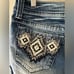 Miss Me JW5416H Embroidered and Studded Western Denim Shorts Size 30