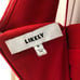 Likely Red Scarlet Off Shoulder Darrah Thigh High Double Slit Long Gown 0