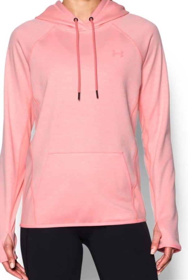 Under Armour Women's Storm Armour Fleece Hoodie in Pink Size Large