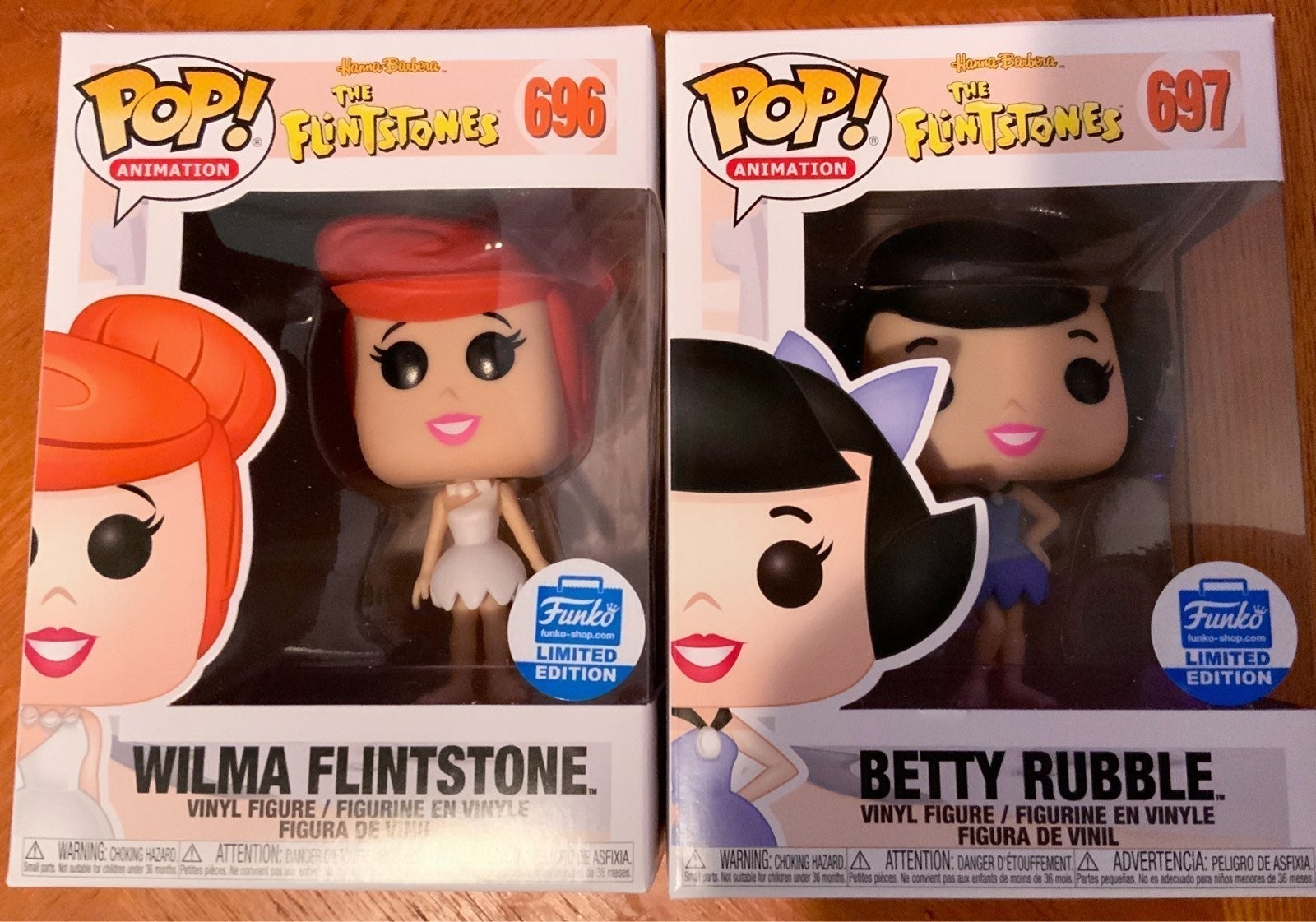 Funko Pop The Flintstones Wilma & Exclusive Hanna Barbera Vinyl Figure Set