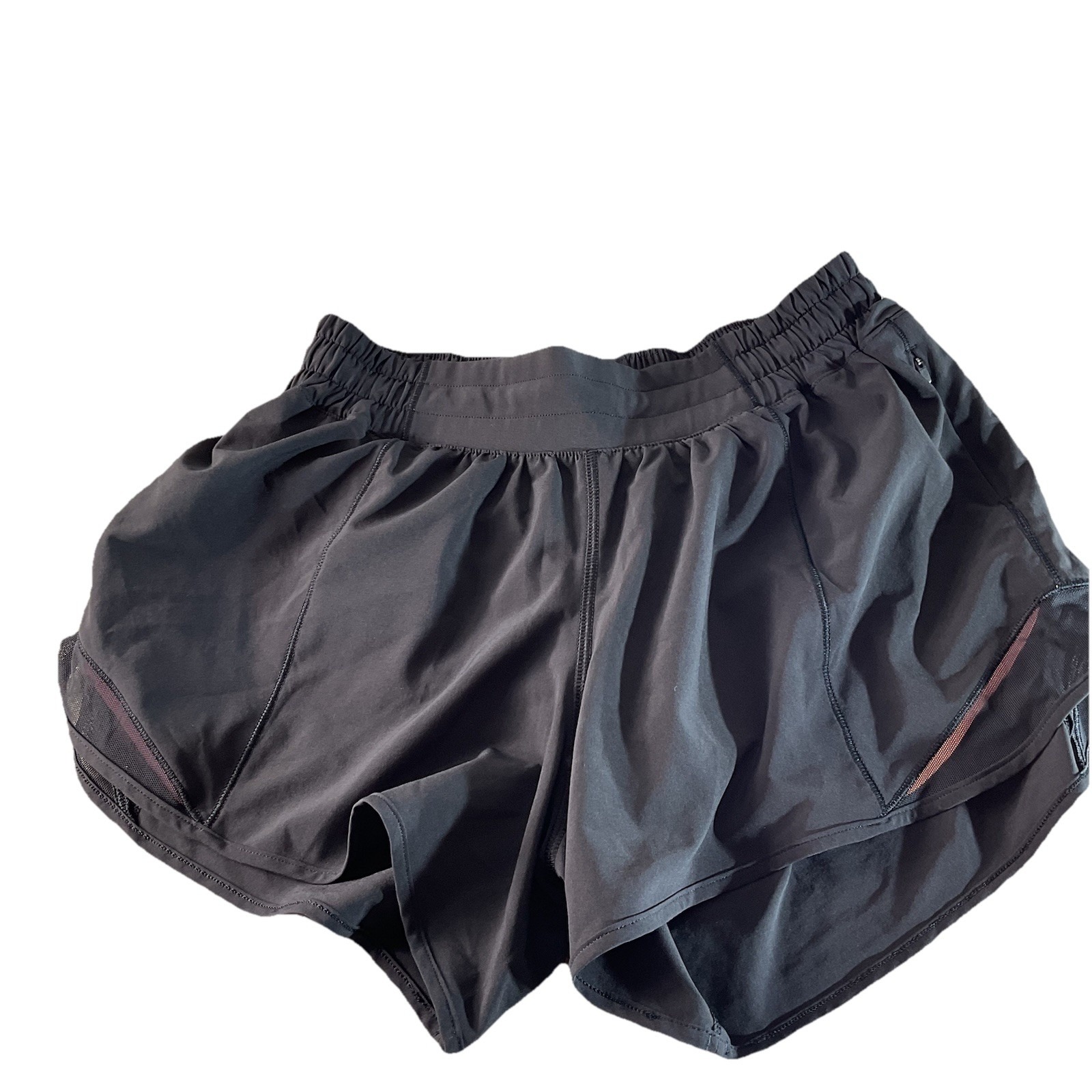 Lululemon Hotty Hot Shorts Size6 Tall Low Rise Lined Black 2.5 Athletic Running