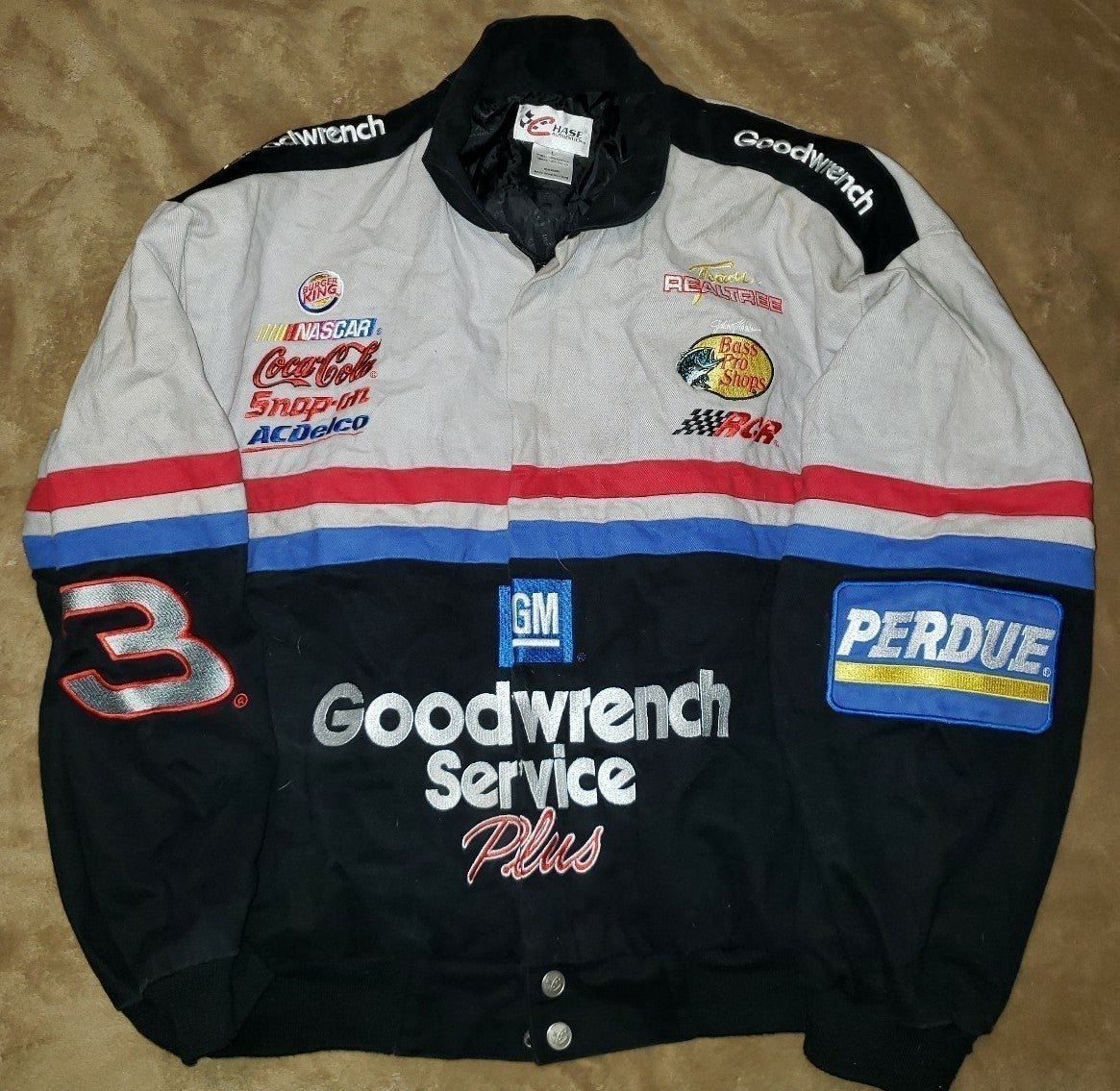 Vintage Dale Earnhardt GM Goodwrench Service Plus Jacket Chase Nascar