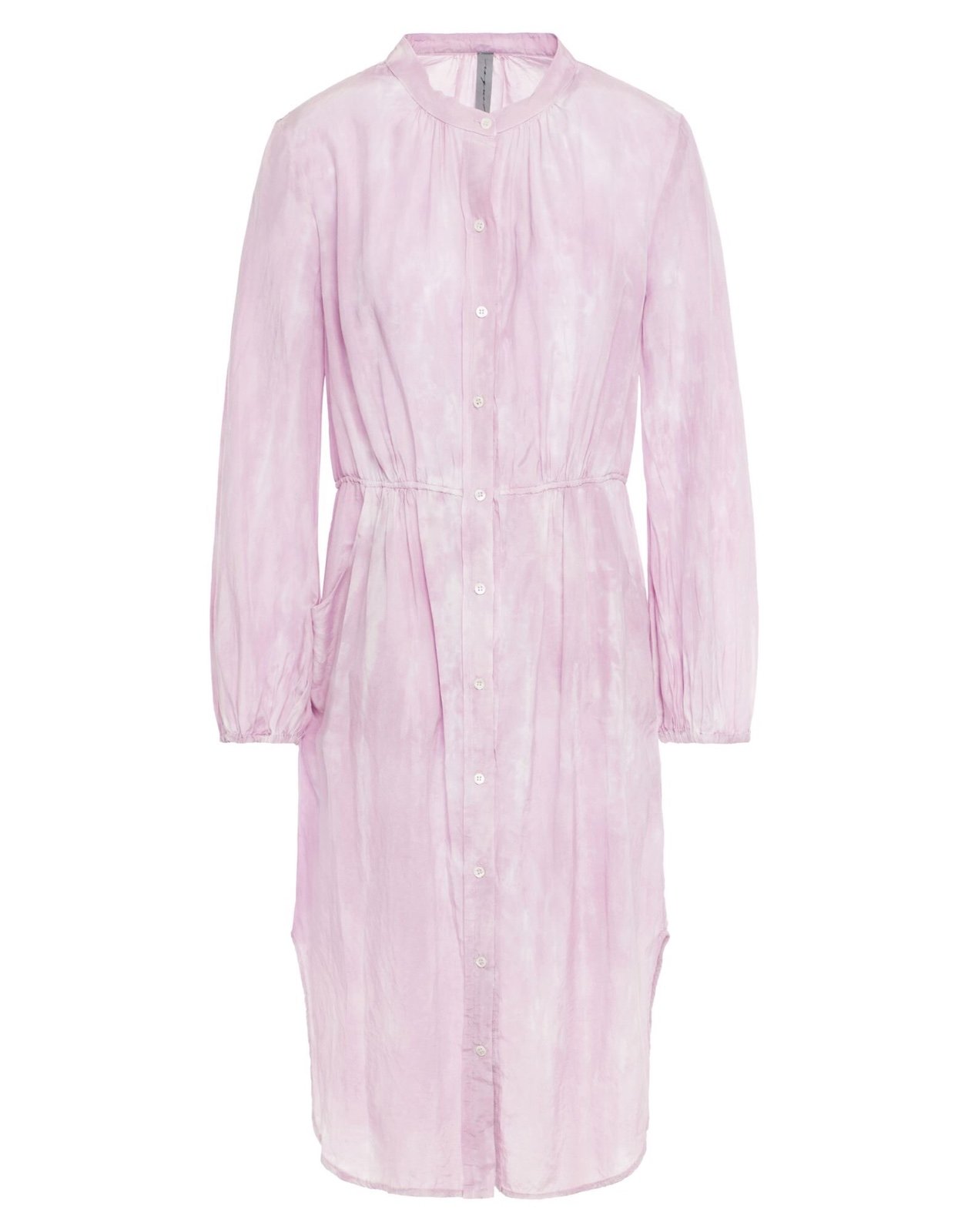 Raquel Allegra Midi Dress Cotton Silk Pink Button-Up Dress Women’s Size Small