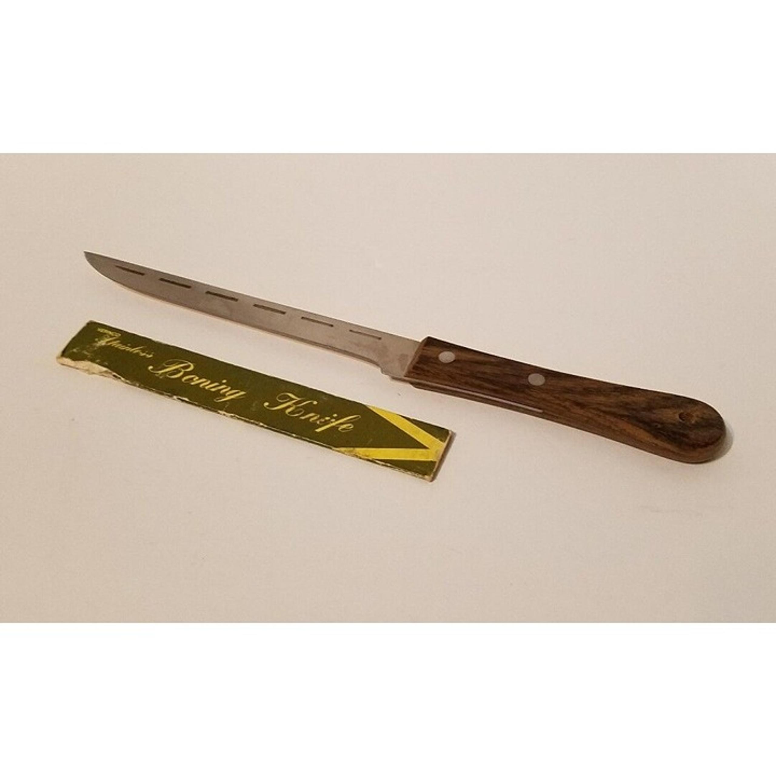 Vernco Stainless Fillet Boning Knife Rosewood Wood Handle 10" Long