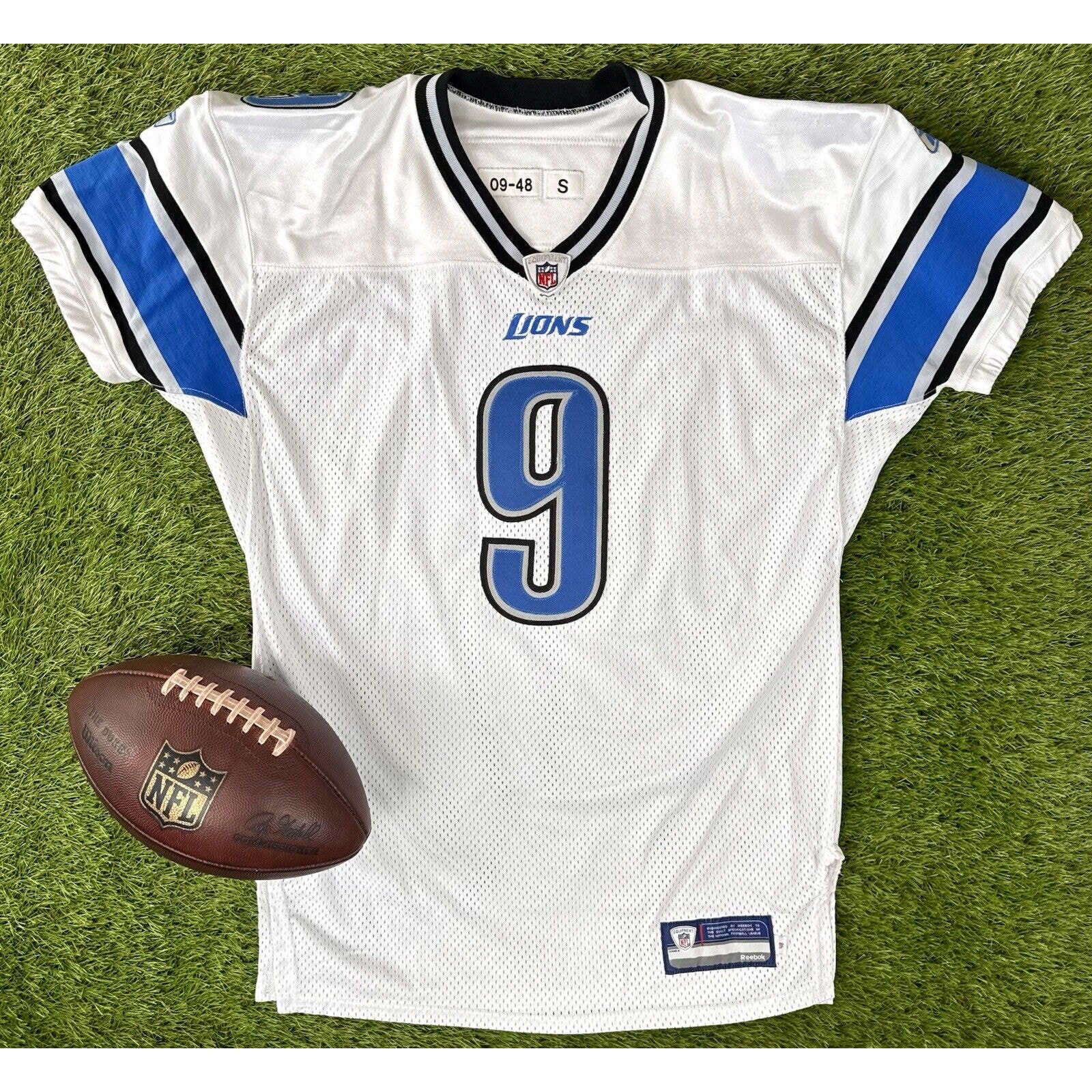 Team Issued Detroit Lions Matthew Stafford 2009 Rookie Game Jersey NFL Football