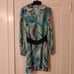 Lilly Pulitzer Wayles Silk Dress in Turquoise Multi Sea Me, Size 0