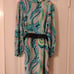 Lilly Pulitzer Wayles Silk Dress in Turquoise Multi Sea Me, Size 0