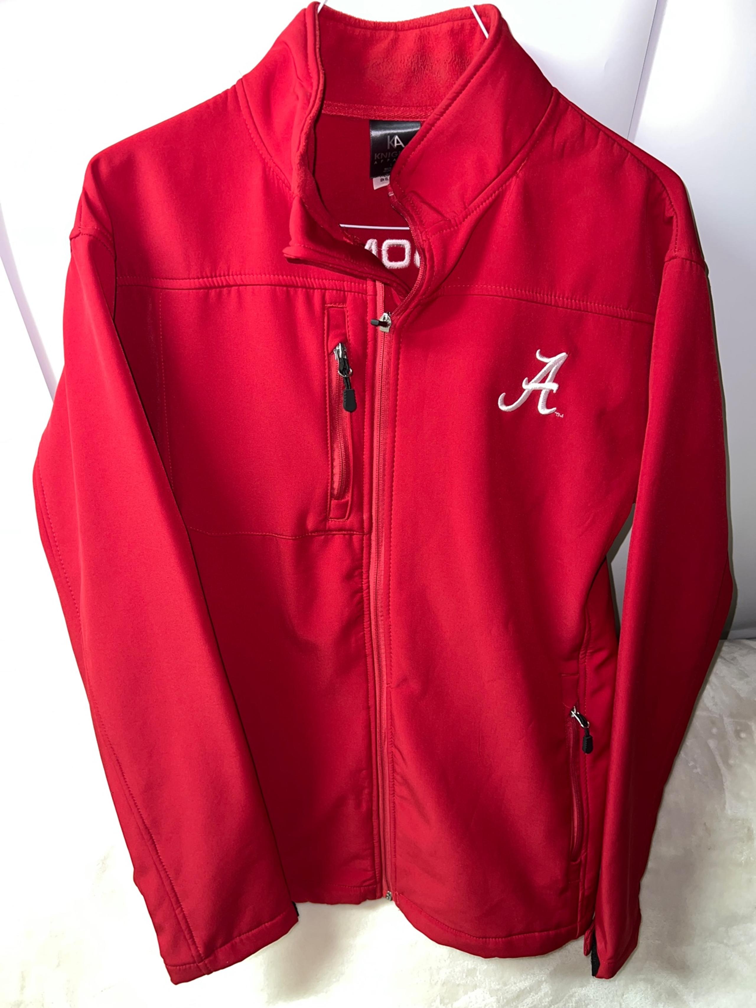 Alabama Crimson Tide Knights Apparel Neoprene Jacket Sz Adult Large Full Zip