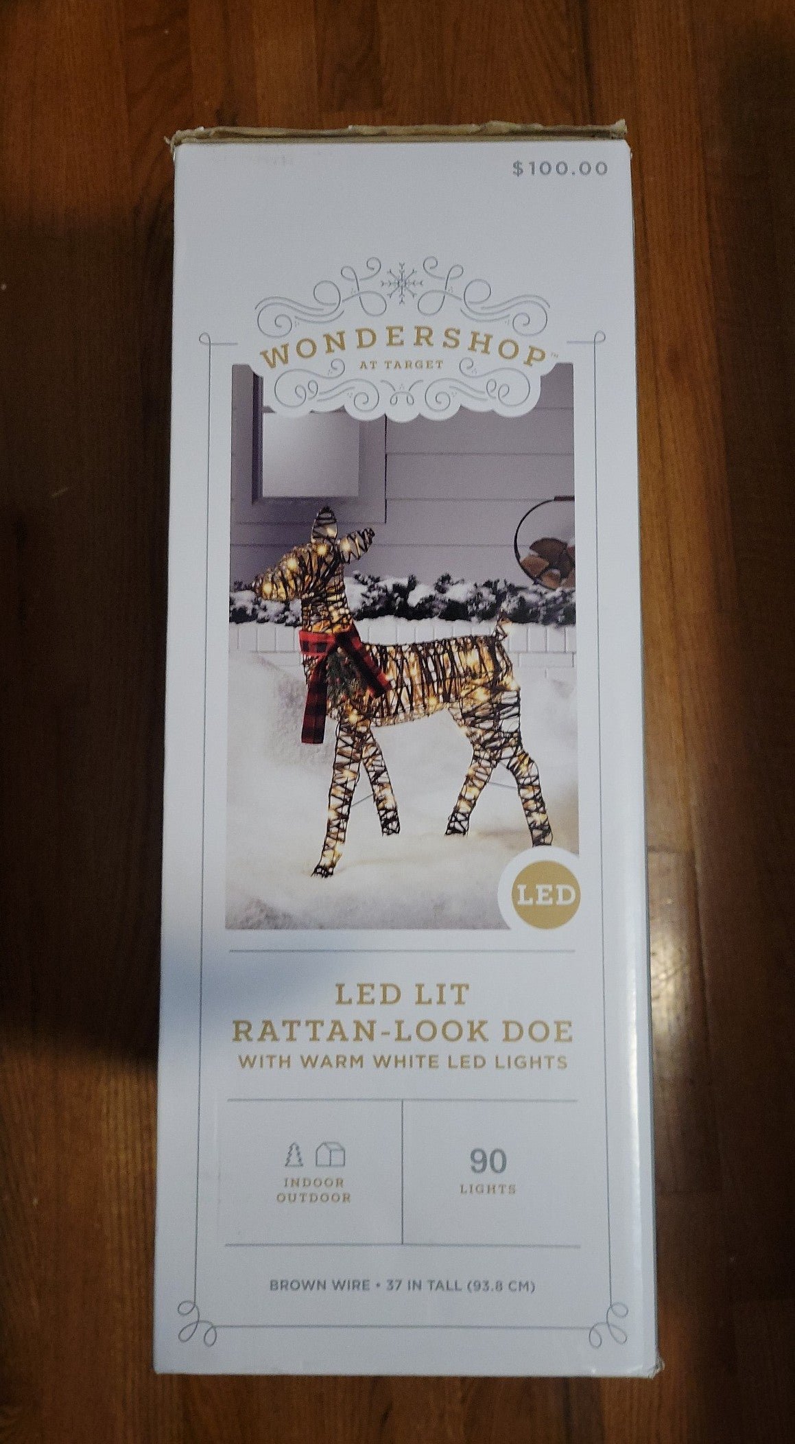 LED Rattan-look Deer Doe