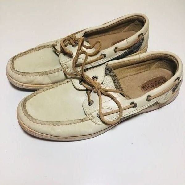 Sperry Top-Sider Boat Shoes Flat Slip On Leather size 10
