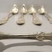 Lot Of 5 1847 Rogers Bros. Columbia Pattern Fruit Spoons c. 1893 Antique