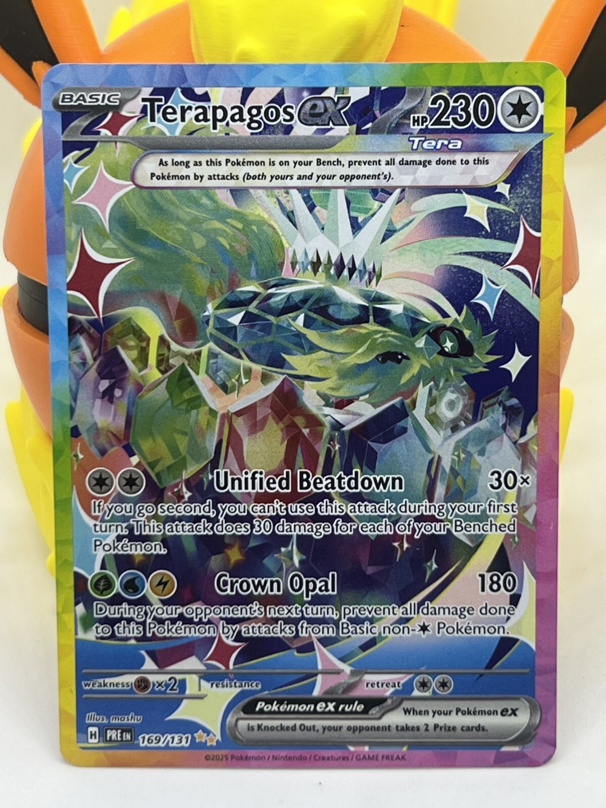Terapagos ex 169/131 Prismatic Evolutions Holo
