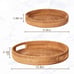 Wicker Trays Set of 2 for Coffee Table , Couch Tray , Decorative Tray