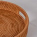 Wicker Trays Set of 2 for Coffee Table , Couch Tray , Decorative Tray