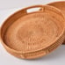 Wicker Trays Set of 2 for Coffee Table , Couch Tray , Decorative Tray