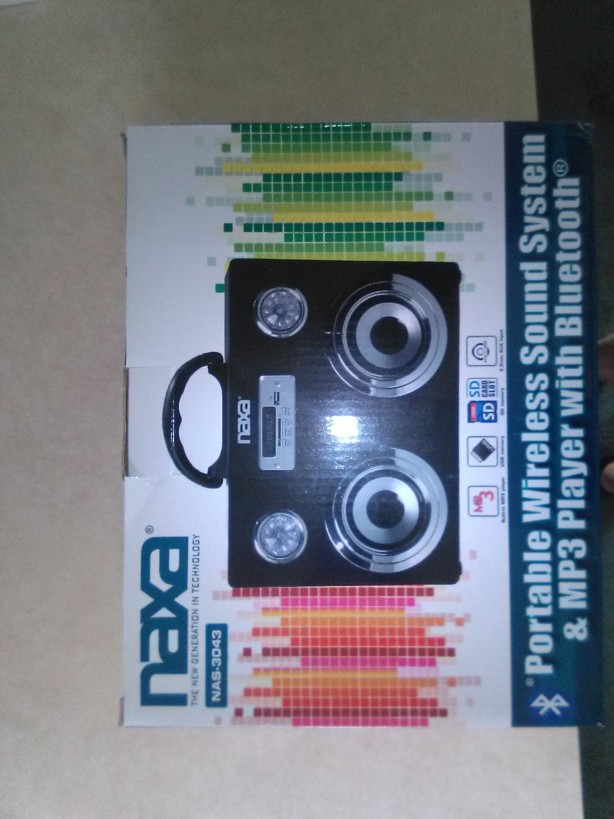 3 brand new Naxa portable sound system